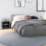 vidaXL Noptiere, 2 buc. , gri, 40x34x40 cm, lemn masiv de pin (813330)