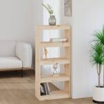 vidaXL Bibliotecă/Separator cameră, 60x30x135, 5 cm, lemn masiv de pin (808168) Biblioteca