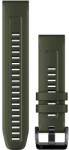 Garmin Curea Garmin QuickFit 22mm, silicon, verde închis, cataramă neagră (Fenix 7/6/5, Epix 2)