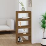 vidaXL Bibliotecă/Separator cameră maro miere 60x30x135, 5 cm lemn pin (808171) Biblioteca