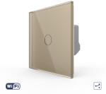 LIVOLO Intrerupator Simplu Cap / Cruce Wi-Fi cu Touch LIVOLO - Serie Noua - culoare auriu