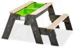 EXIT Toys Homokozó asztal homokra és vízre cédrusból Aksent sand&water table Exit Toys piknik paddal és fedéllel (ET52050805)