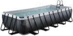 EXIT Toys Medence homokszűrős szivattyúval Black Leather pool Exit Toys acél szerkezet 540*250*100 cm fekete 6 évtől (ET30175320)