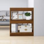 vidaXL Bibliotecă/Separator cameră, stejar maro, 60x30x72 cm (813601) Biblioteca