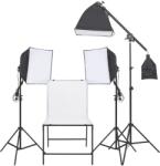 vidaXL Kit studio foto cu iluminare softbox și masă foto (190239)