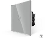 Luxion Intrerupator Simplu Wi-Fi cu Touch din Sticla LUXION - culoare gri