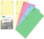 D. RECT Separatoare biblioraft, 100 file, 4 culori/set, D. RECT Mix