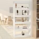 vidaXL Bibliotecă/Separator cameră, alb, 80x30x166 cm, PAL (811718) Biblioteca