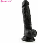 Paloqueth Silicone Dildo with Strong Suction Cup 17cm Black Dildo