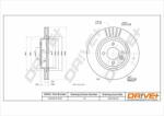 Dr! ve+ Disc frana Dr! ve+ DP1010.11. 0791 (DP1010.11.0791) - automobilus
