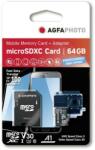 AgfaPhoto microSDXC 64GB UHS-I/U3/V30/A1 10616