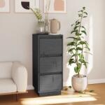 vidaXL Servantă, gri, 32x34x75 cm, lemn masiv de pin (813369) Comoda