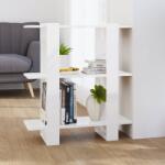 vidaXL Bibliotecă/Separator cameră, alb extralucios, 80x30x87 cm (811589) Biblioteca