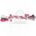 Flamingo Jim Playing Rope - въже за дъвчене с 2 възела, розово L
