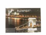  Budapest hűtőmágnes Éjszakai Lánchíd 8x 5, 5cm - vinyl