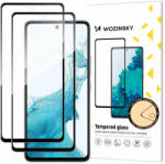 Wozinsky Folie de protectie Ecran WZK pentru Samsung Galaxy A53 5G A536, Sticla securizata, Full Glue, Set 2 bucati, Neagra