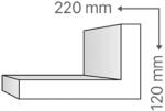 ANRO KCS-101/E Fűtéscső takaró díszléc (120x220 mm) (KCS-101/E)