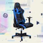 Warrior Chairs gamer szék fekete-kék (EXTRA-3)