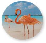 Gyertyakovács Flamingók a tengerparton tortaostya