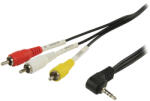 Valueline Cablu Jack AV 3.5 mm tata - 3x RCA tata 2m Valueline (VLVP22400B20)