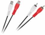 Cabletech Cablu prelungitor 2x RCA 5m mama-tata Cabletech KPO2661-5 (KPO2661-5)