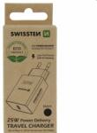 SWISSTEN Töltő Swissten for iPhone és Samsung 25W, fekete, eco csomagolás (22060400ECO)