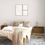 vidaXL Dulapuri de perete 2 buc. maro miere 60x30x35 cm lemn masiv pin (813452) Raft