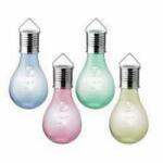  Garden light plastic steady 4 színben kerti szolár lámpa