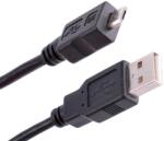 Cabletech Cablu USB tata A la tata micro USB 1.8m Cabletech (KPO3874-1.8)