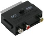 Carguard Adaptor EURO RCA soclu 3x RCA - fisa EUROSCART cu comutator IN-OUT 05161 (05161)