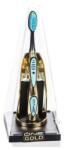 One Gold Periuta de dinti One Gold placata cu aur 24K, 3 rezerve bleu, Limited Edition