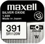 Maxell Baterie ceas Maxell SR1120W V391 AG8 1.55V oxid de argint 1buc (391-MAXELL) - sogest Baterii de unica folosinta