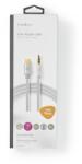 Nedis Cablu USB TYPE C tata - Jack 3.5 mm tata 1m aurit argintiu Nedis (CCTB65940AL10) - sogest