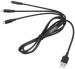 M-Life Cablu 3in1 USB micro USB USB Type C iPhone Lightning 1m M-Life (ML0807B-1)