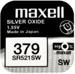 Maxell Baterie ceas Maxell SR521SW V379 AG0 1.55V oxid de argint 1buc (379-MAXELL) - sogest Baterii de unica folosinta