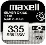 Maxell Baterie ceas Maxell SR512SW V335 1.55V oxid de argint 1buc (335-MAXELL) - sogest Baterii de unica folosinta