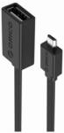 ORICO Cablu adaptor OTG micro-A tata la USB-A mama cablu plat 15cm Orico (COF2-15-BK)