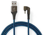 Nedis Cablu USB 2.0 A tata - USB Type C tata conector gaming 180 2m NEDIS (GCTB60600BK20) - sogest