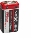 Nexus Acumulator E-block 9V PP3 6HR061 Ni-Mh 190mAh Nexus (18519) Baterie reincarcabila