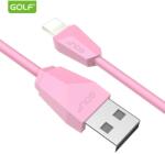 GOLF Cablu USB Ligtning iPhone Golf Diamond Sync 1m 2A Cablu roz GC-27i (GC-27i-PINK)