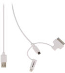 Valueline Cablu USB 2.0 - micro USB lightning 30p 1m alb VALUELINE (VLMP39410W1.00)
