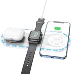 BOROFONE Absolute BQ14 3 az 1-ben vezeték nélküli töltő 22.5W fekete