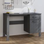 vidaXL Birou „HAMAR, gri închis, 113x50x75 cm, lemn masiv de pin (340462)