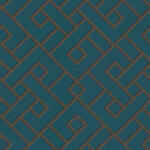 AA Design Tapet turcoaz geometric cu efect 3D Michalsky (379843)