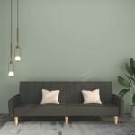 vidaXL Canapea extensibilă cu 2 locuri, gri închis, textil (337524) Canapea