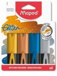Maped Textmarker cu sclipici Fluo Peps Classic Pastel 4 culori/set Maped 742000