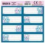 DERFORM Backup Kutyás 8 db-os füzetcímke (NNZB4A63)