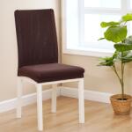 4Home Husă scaun multielastică și 4Home Magic clean maro închis, 45 - 50 cm, set 2 buc
