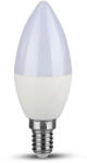 V-TAC Bec LED SAMSUNG Chip 5.5W, E14, Dimabil, Lumânare, 6400K (10817-)