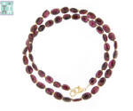  Colier din Granat Oval 6-8 x 5-6 mm - Accesorii de Gold Filled